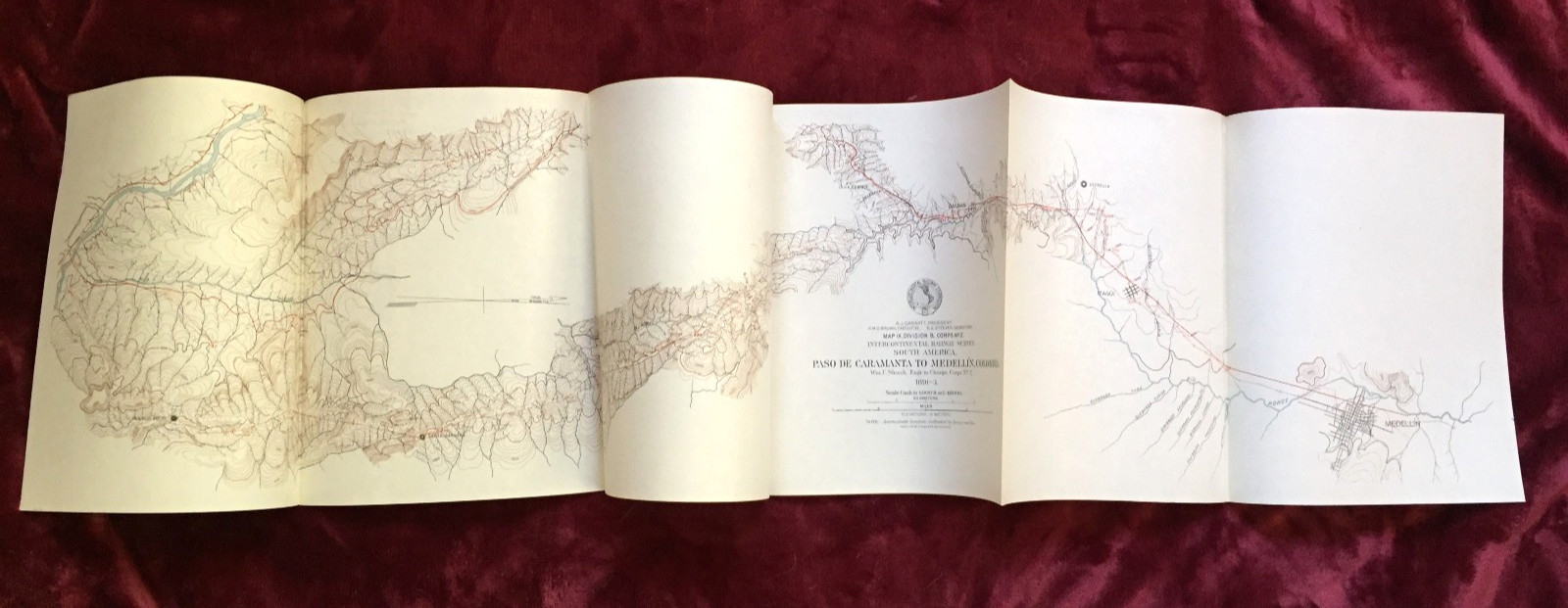 1895 INTERCONTINENTAL RAILWAY SURVEY – Over 100 MAPS & Profiles – South America