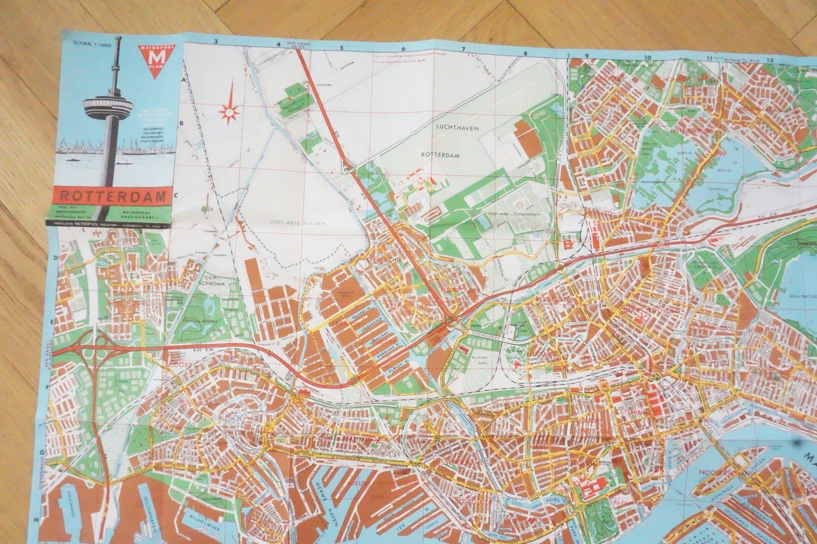 Rotterdam Holland Netherlands Metropool Tram Bus Railway Route Map