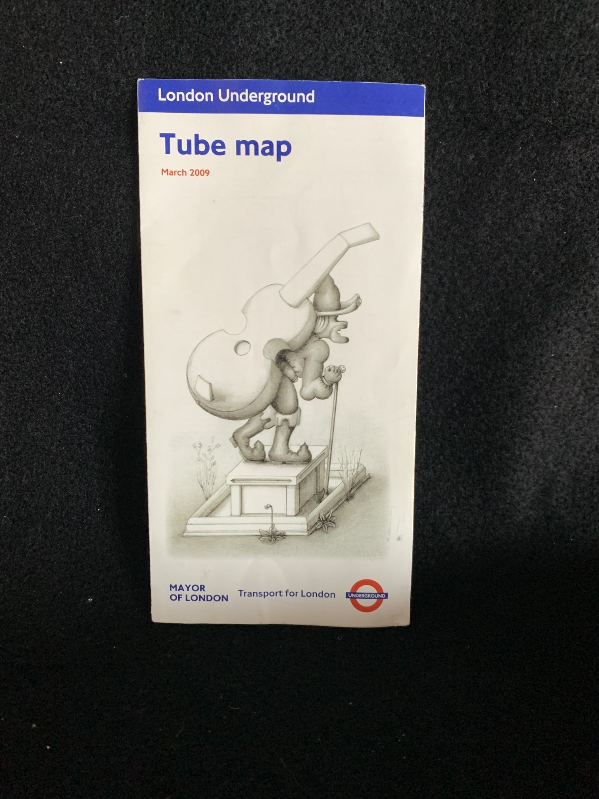 Paris/London Transit Ephemera (’83 Paris Bus Map, ’09 Tube Map, 2 Oyster Cards)