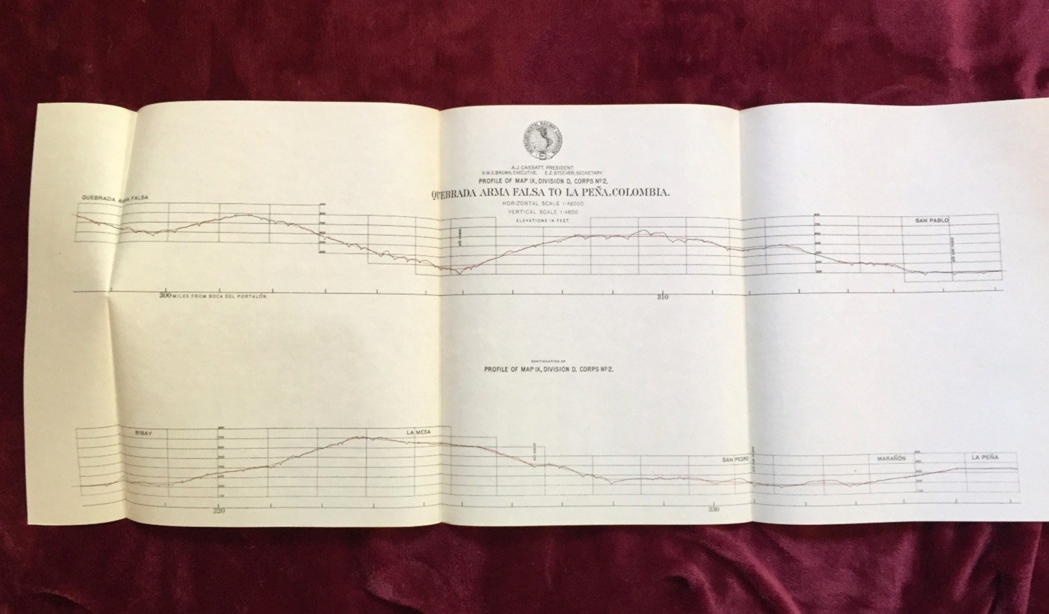 1895 INTERCONTINENTAL RAILWAY SURVEY – Over 100 MAPS & Profiles – South America