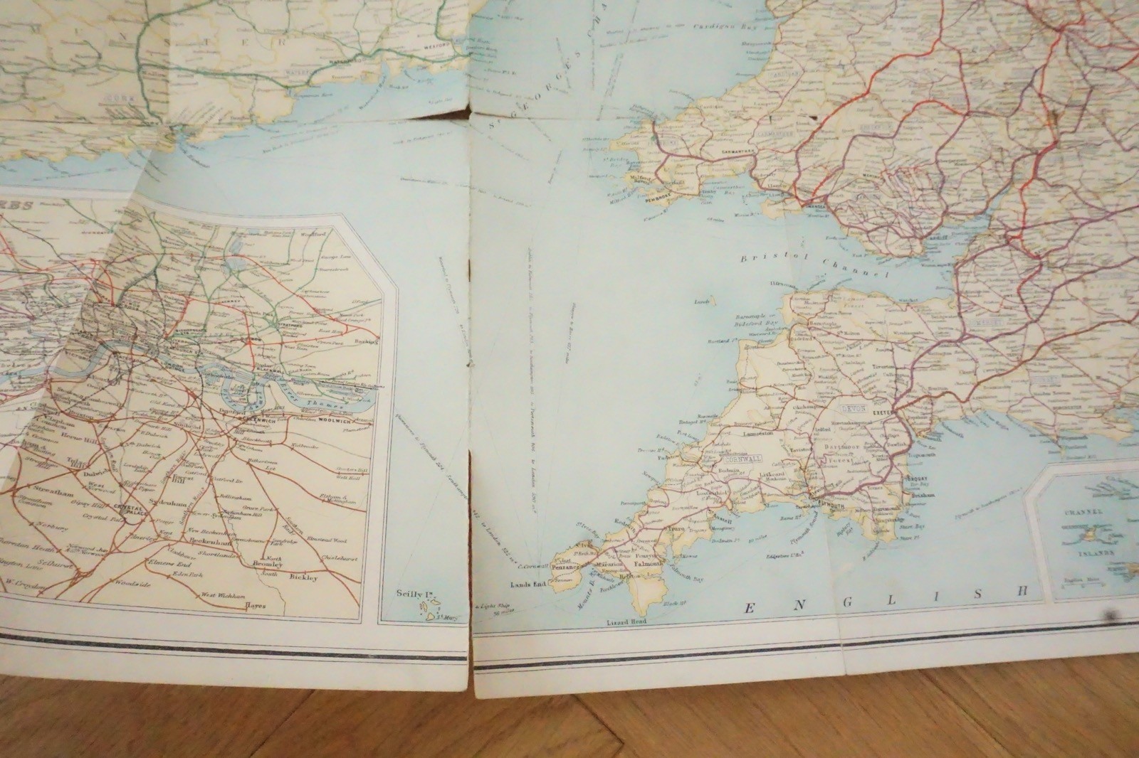 1927 Bartholomews British Isles Pre Grouping Railway Map