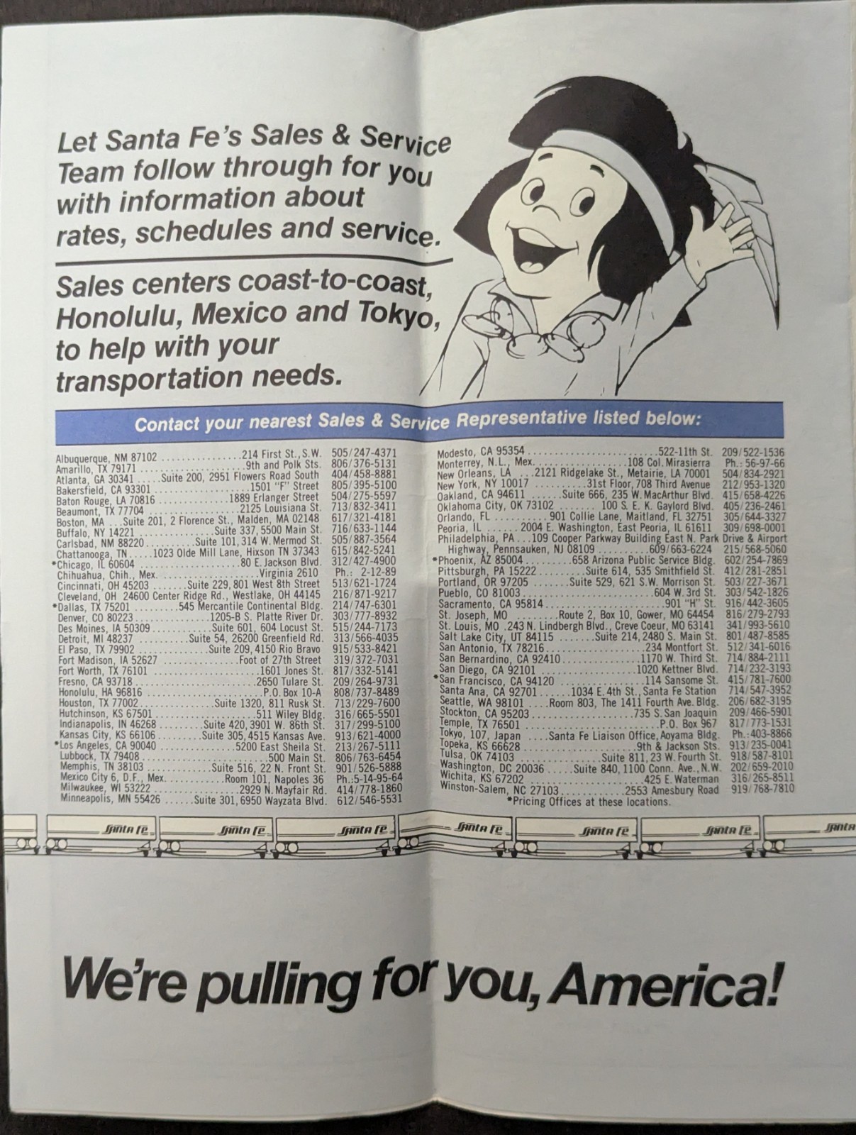 ***VINTAGE SANTA FE RAILWAY RATE GROUP U.S.A. MAP BROCHURE***