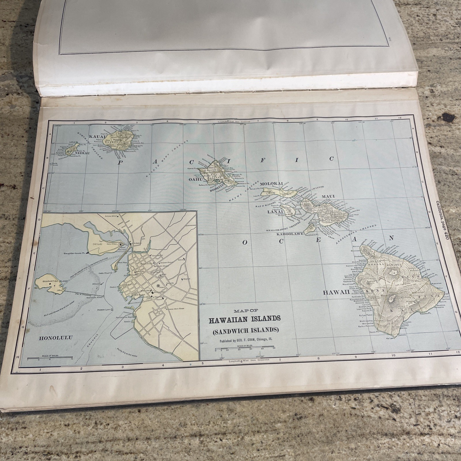 1902 Cram’s Standard American Railway System Atlas of the World Maps Railroad