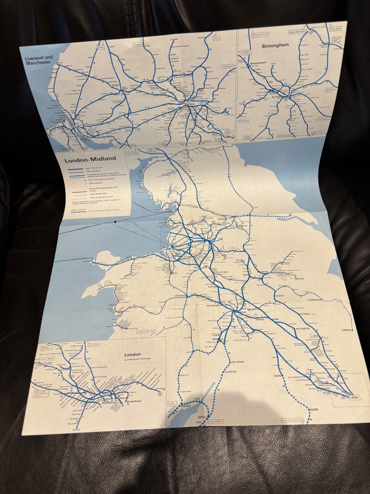 3 x British Rail Passenger Network Railway Map 1970/71/73 Vintage Railwayana