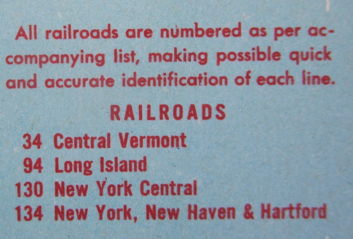CO CT 1952 COLORADO TOPO RAILROAD Map SAN LUIS VALLEY CENTRAL RR or CONNECTICUT