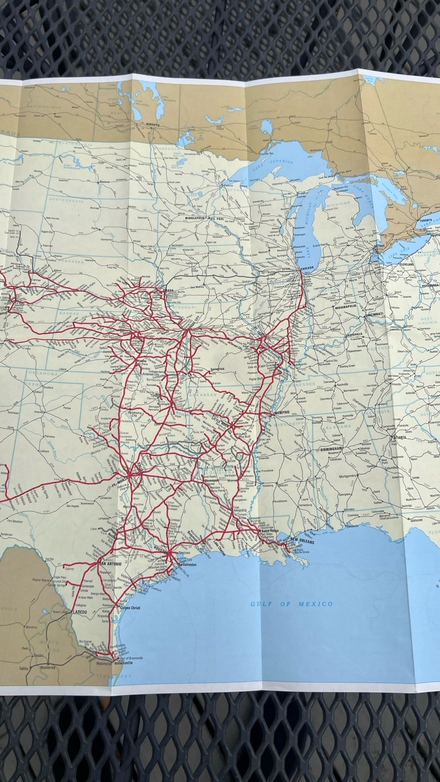 Union Pacific Railroad 1988 System Map UPR