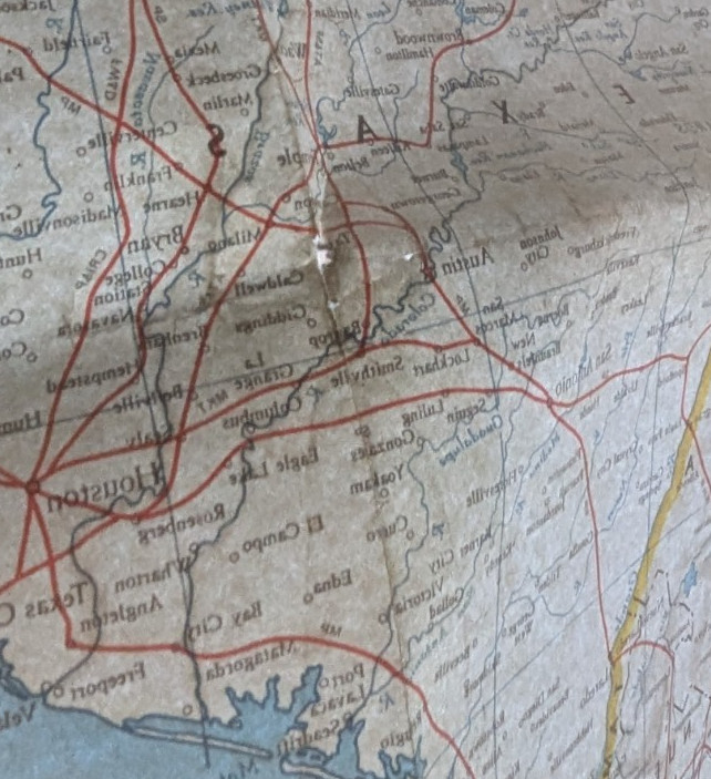 Vintage 1958-’66 No.950 Lionel Railroad Map-United States, Rand McNally, 37 x 52