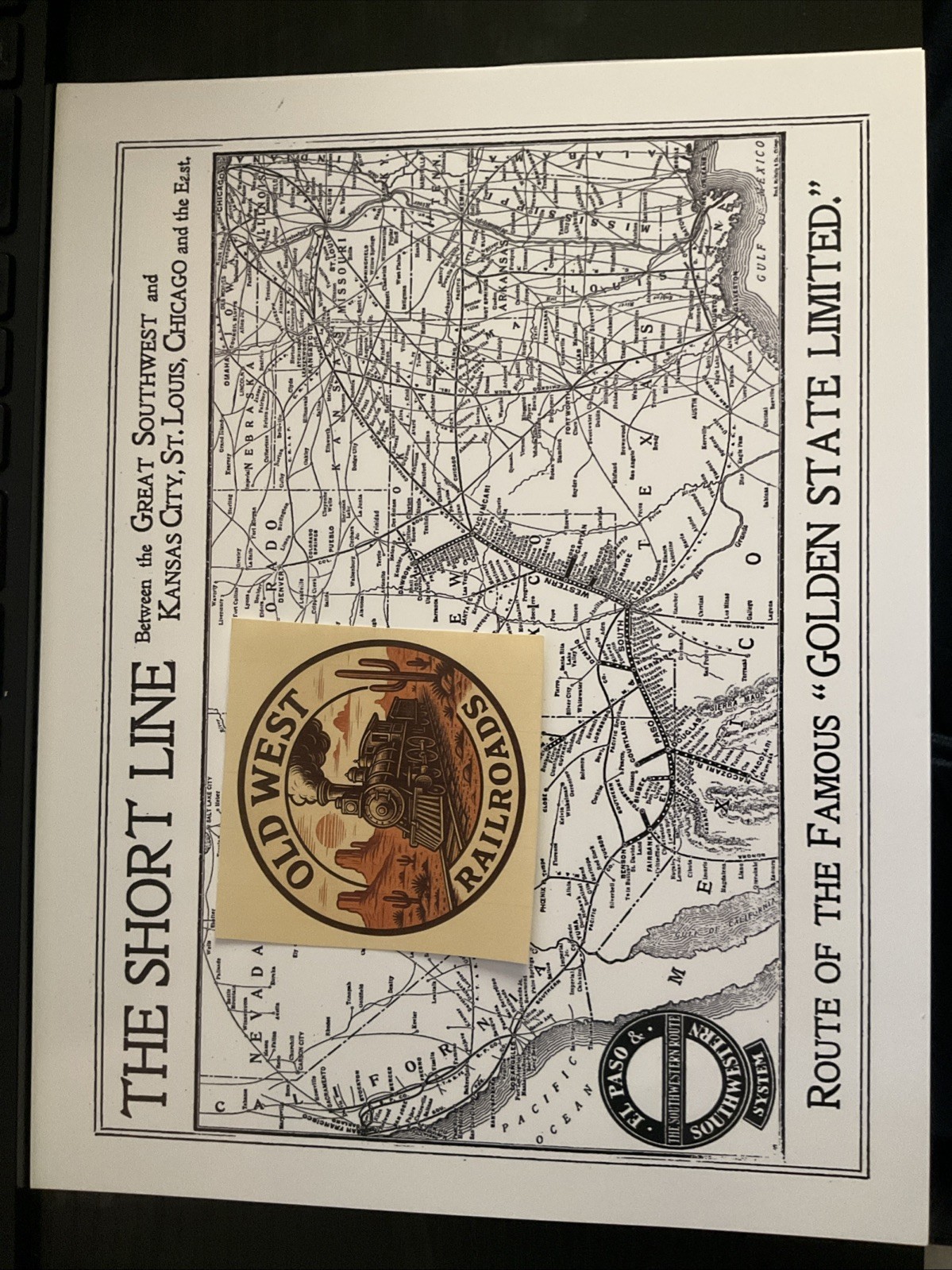 El Paso & Southwestern Railroad Route Map (copy)