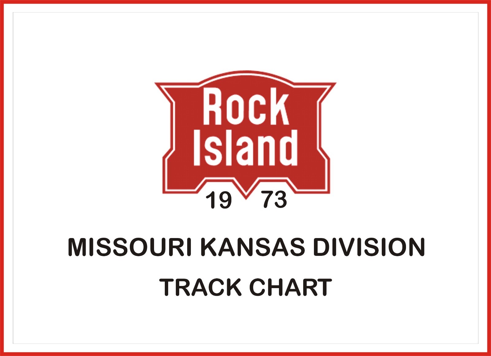 Rock Island 1973 Missouri Kansas Division Track Chart Pages on DVD