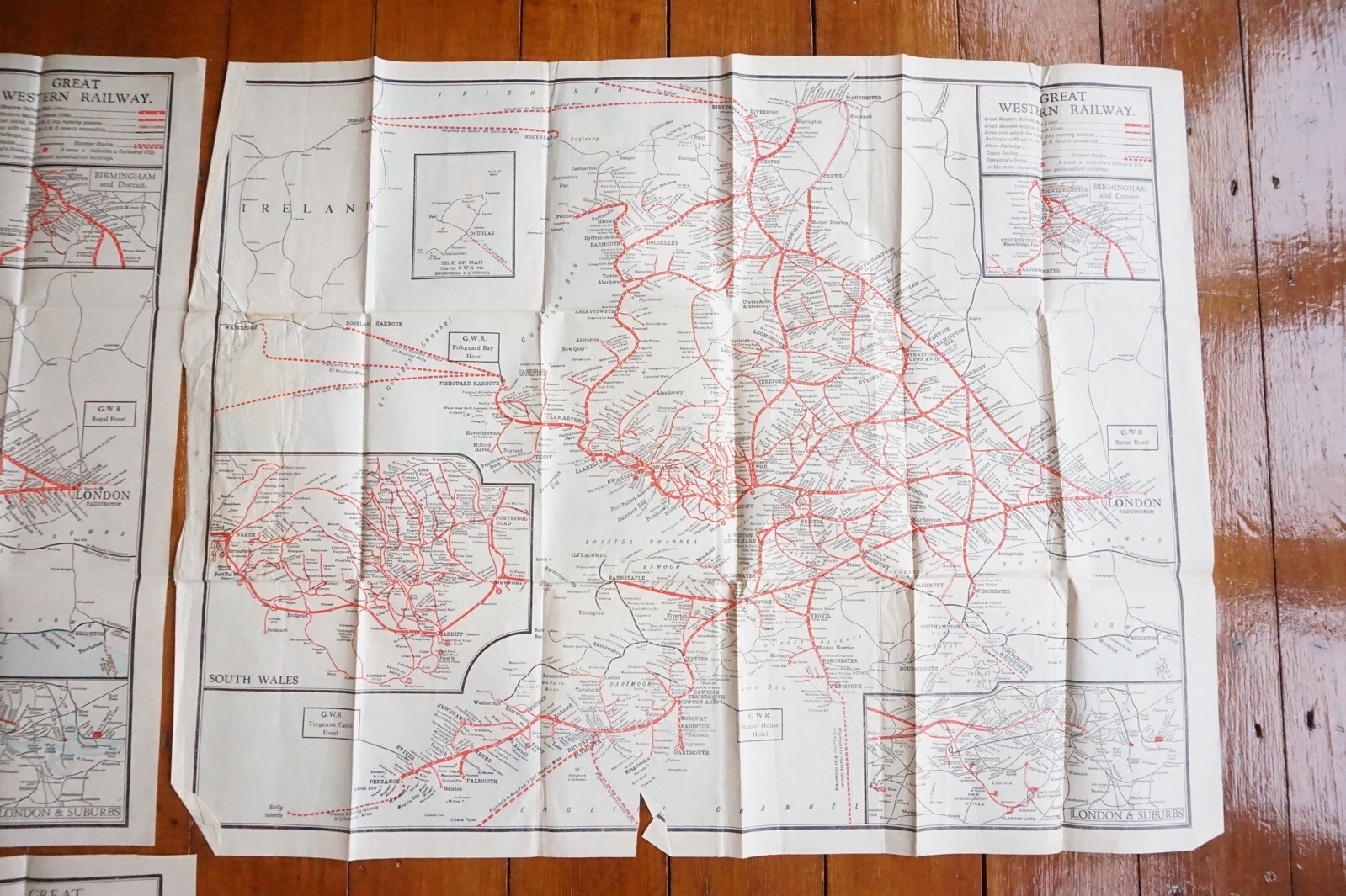 GWR Great Western Railway Map x5 Ref C