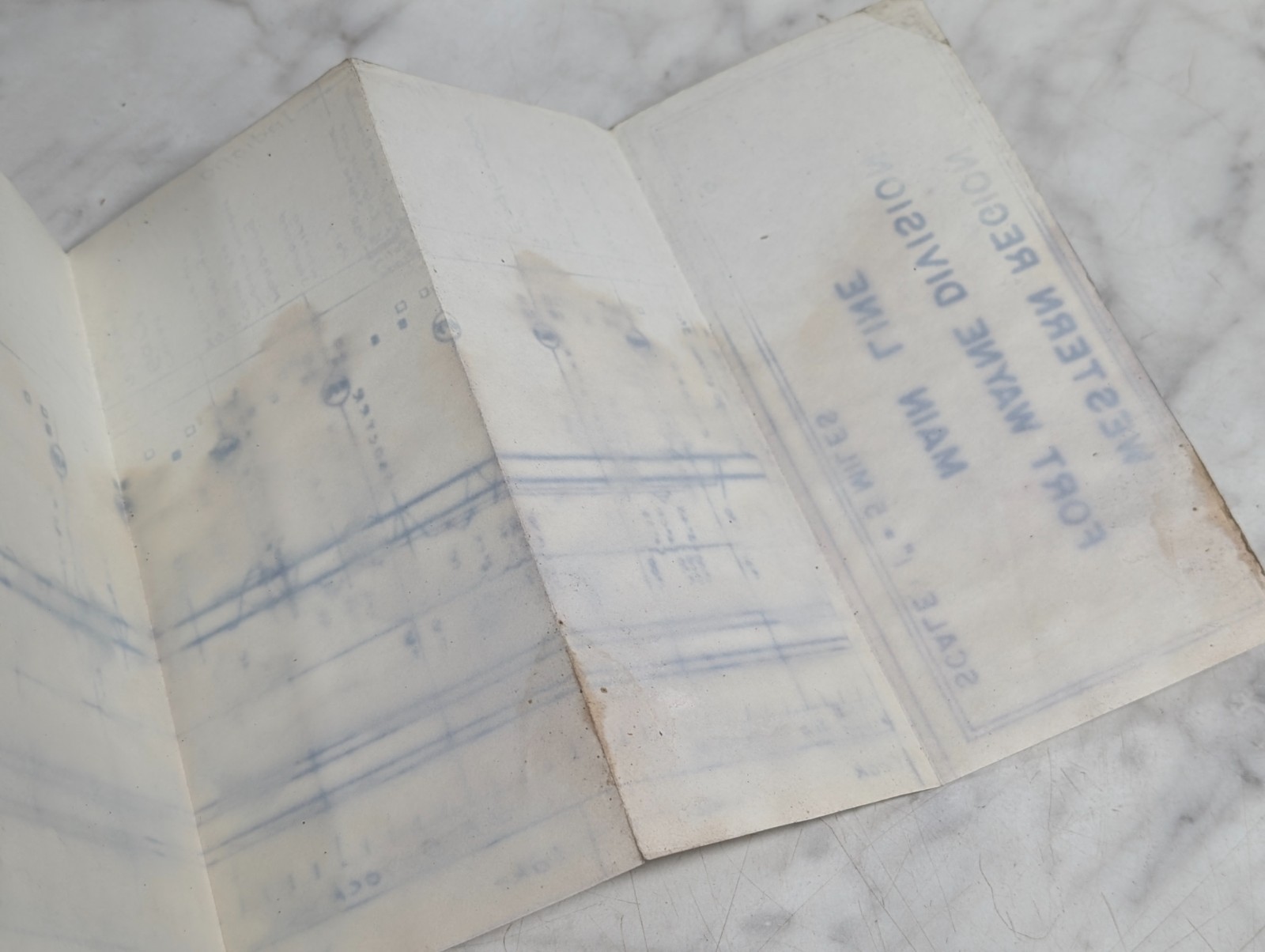 Pennsylvania Railroad Western Region Ft Wayne Division Main Line Track Chart ~6′