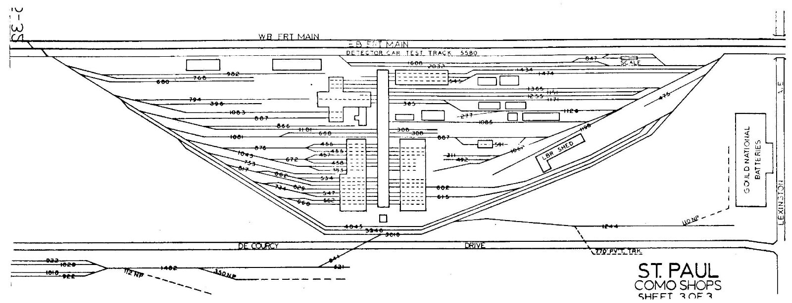 Burlington Northern 1973 Yard Diagrams – PDF Pages on DVD