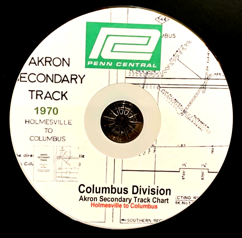 Penn Central 1970 Columbus Div Akron Sec. Holmesville-Columbus PDF Page on DVD