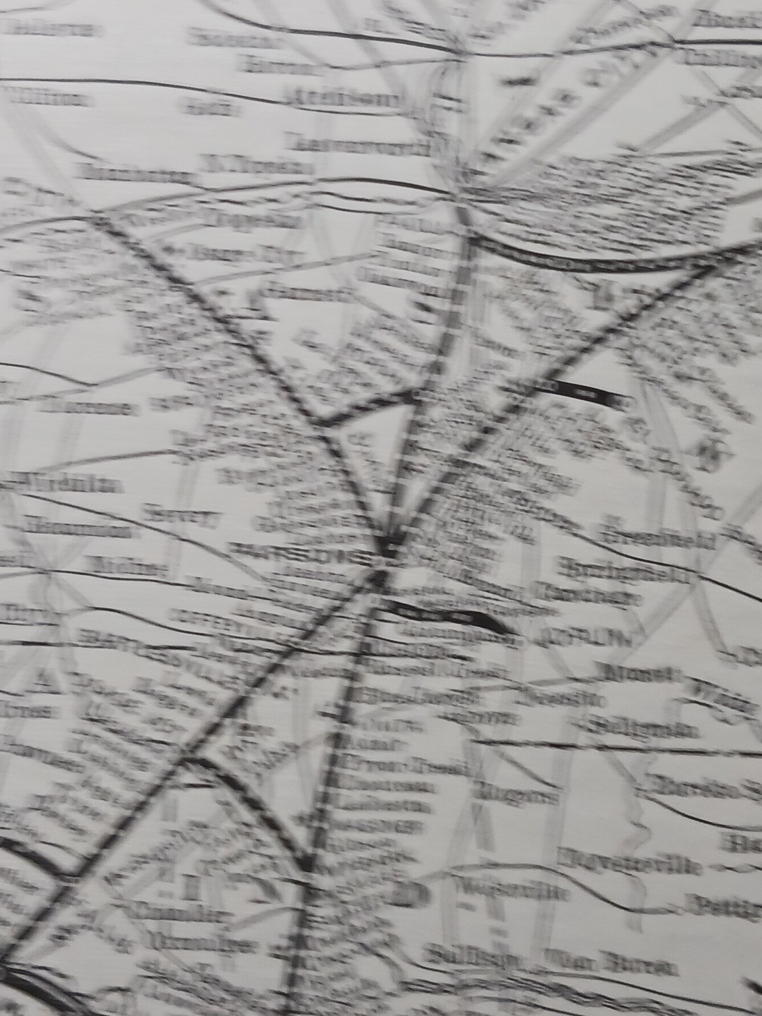 ~1904 Train Route Map MISSOURI KANSAS & TEXAS RAILWAY Vintage Railroad MK&T line