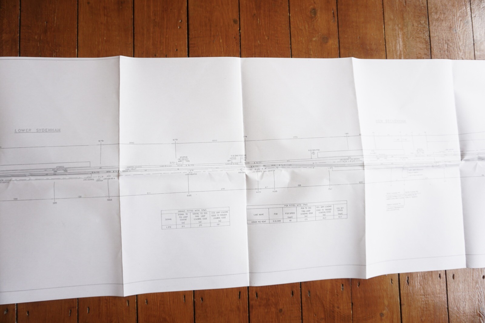 1983 London Bridge New Beckenham British Rail Railway Track Plan Map