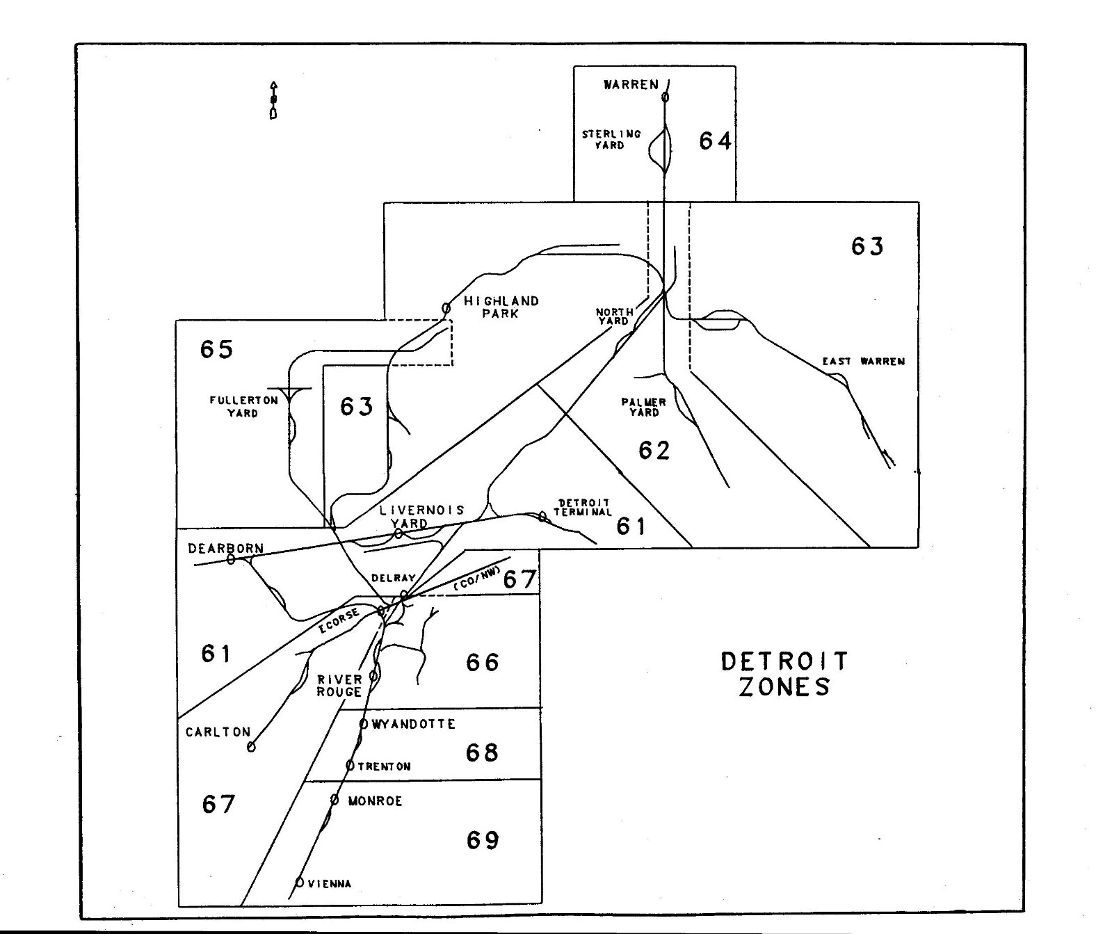 Conrail 1985 Toledo Zone-Track-Spot “ZTS” Maps PDF Pages on DVD