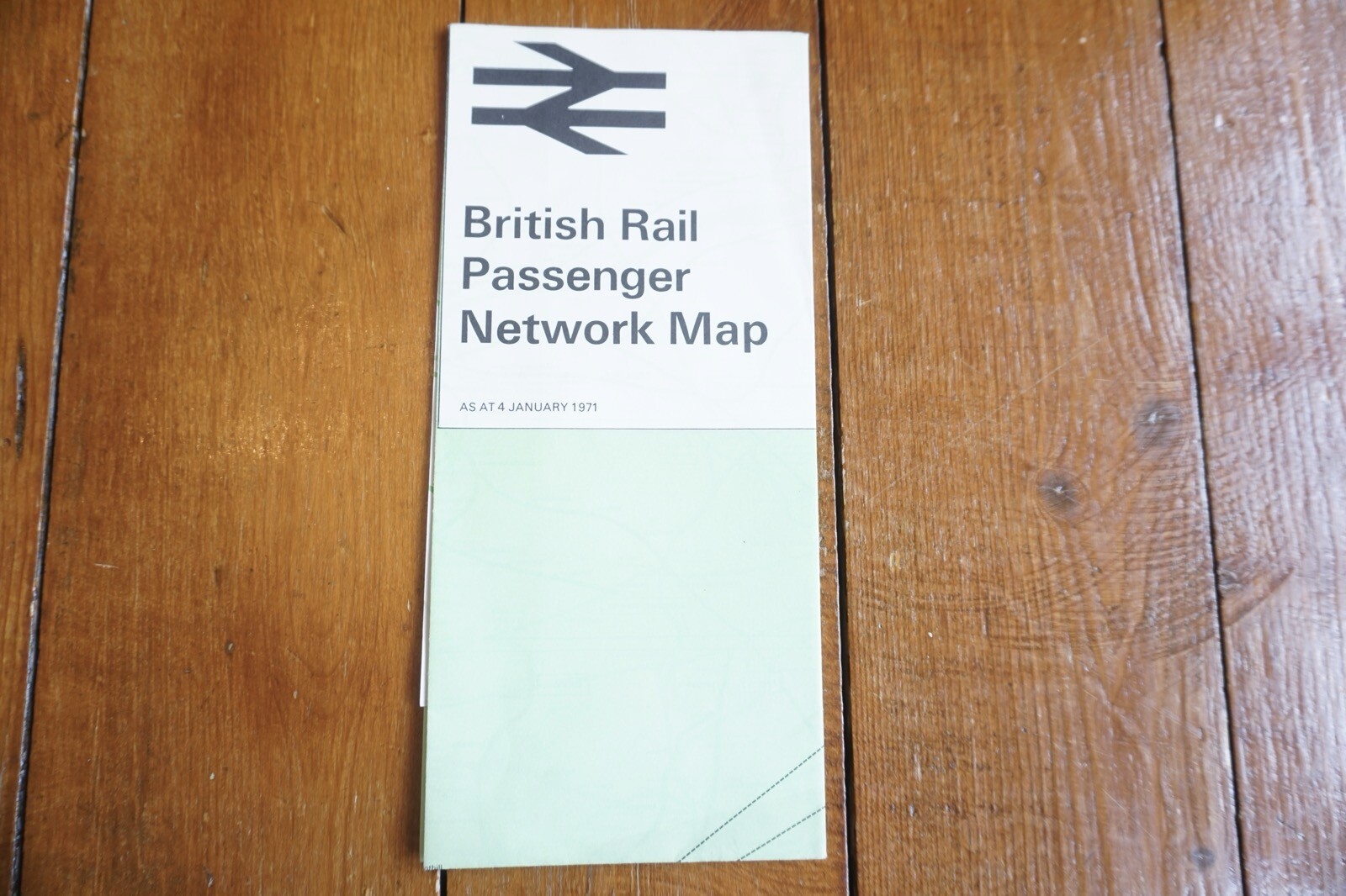 Jan 1971 British Rail Passenger Network Railway Map London Midland Region VGC