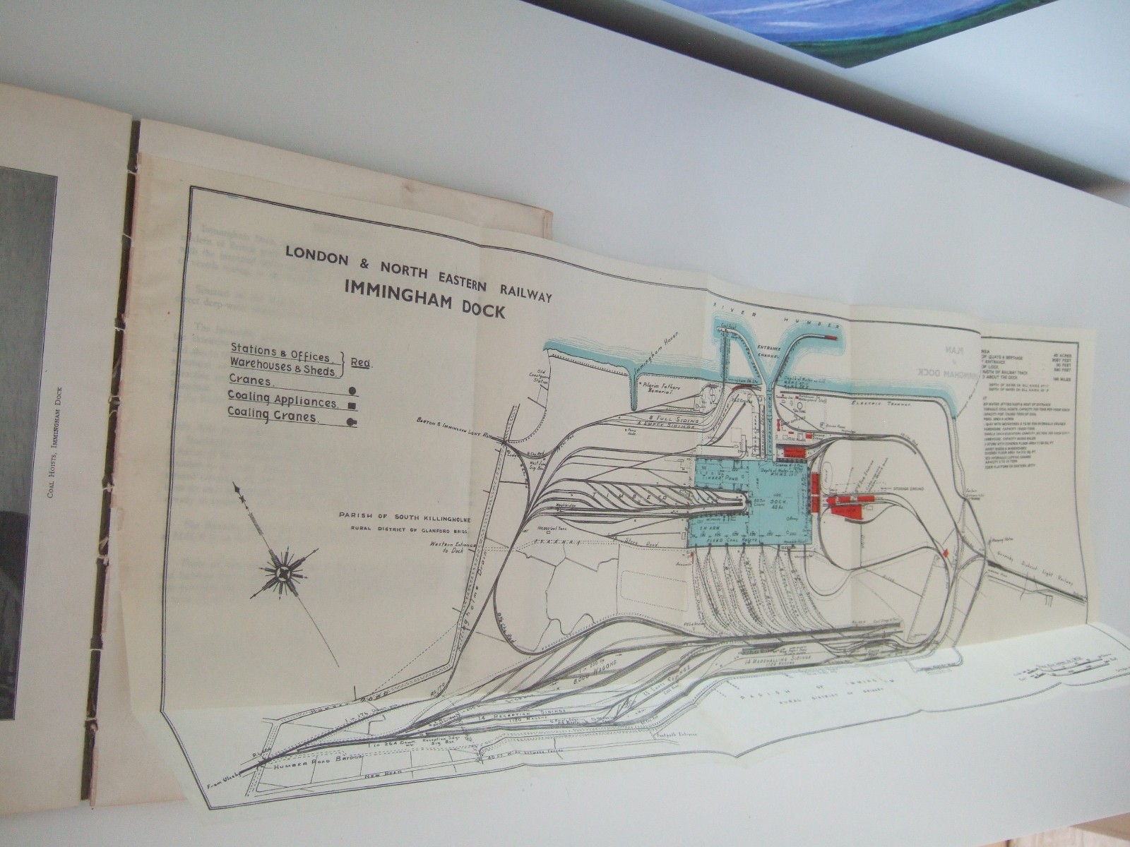 1936 Ports of the LNER Book. 11 Fold-Out Dock Plans. Dock Info, Steamer Services