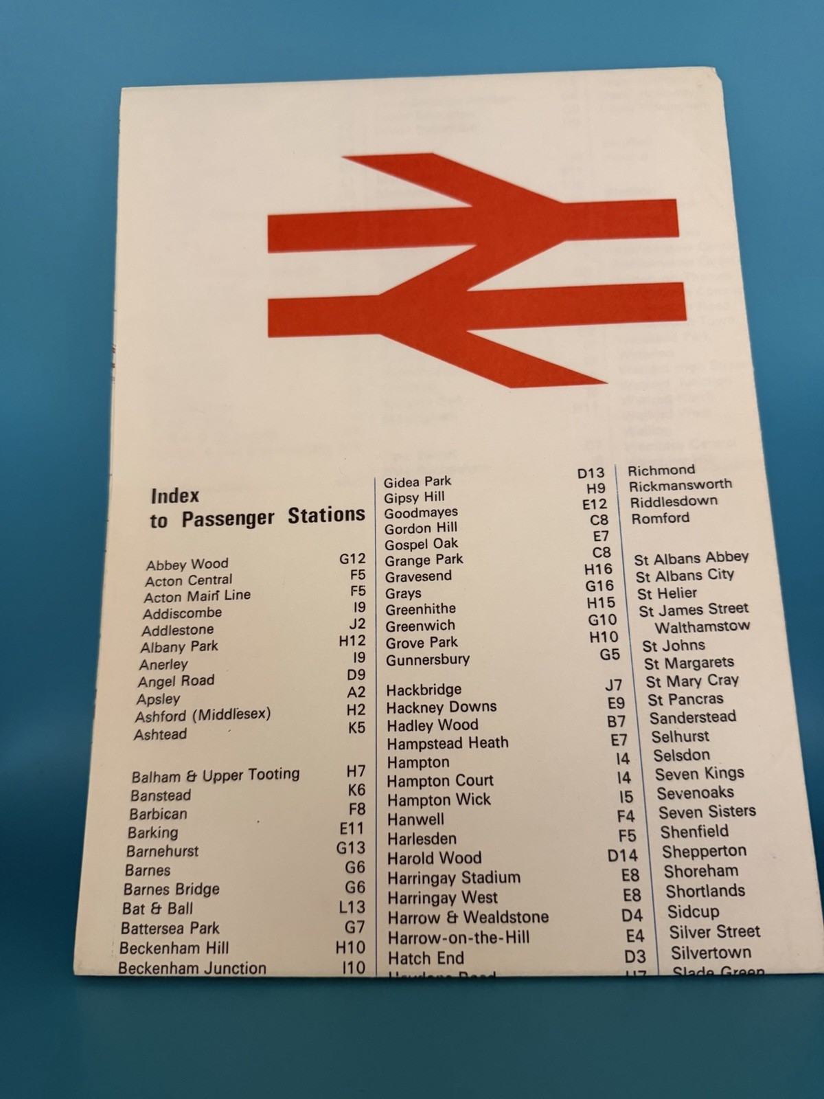 London Rail System British Railways Board Transport Map 1970 underground tube