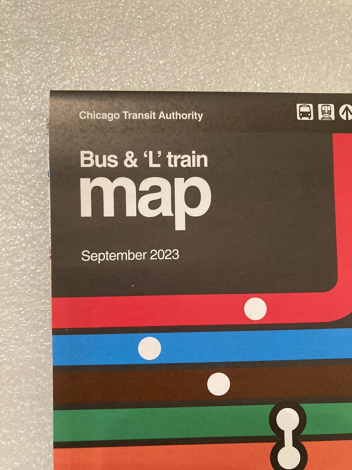 2023 CHICAGO TRANSIT AUTHORITY (CTA) SEPTEMBER 2023 BUS and RAIL “L” MAP