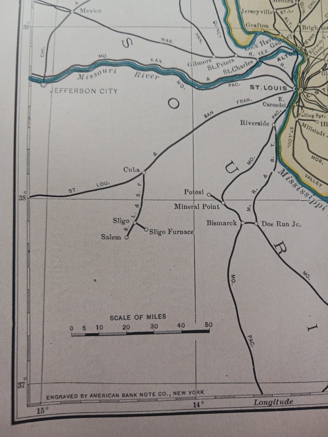 1905 Train Route Map ILLINOIS all Railroad Lines In State Are Marked 11″x9″