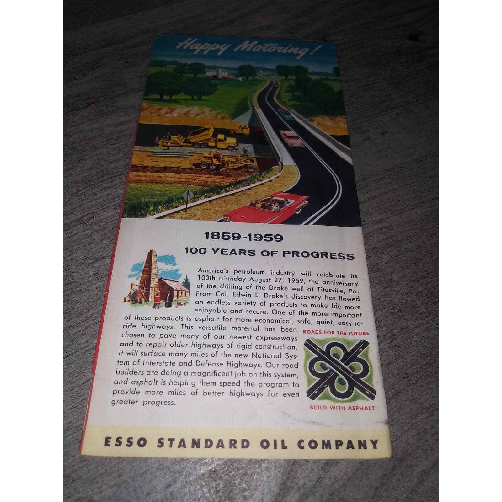 1963 Esso Road Map: Pennsylvania