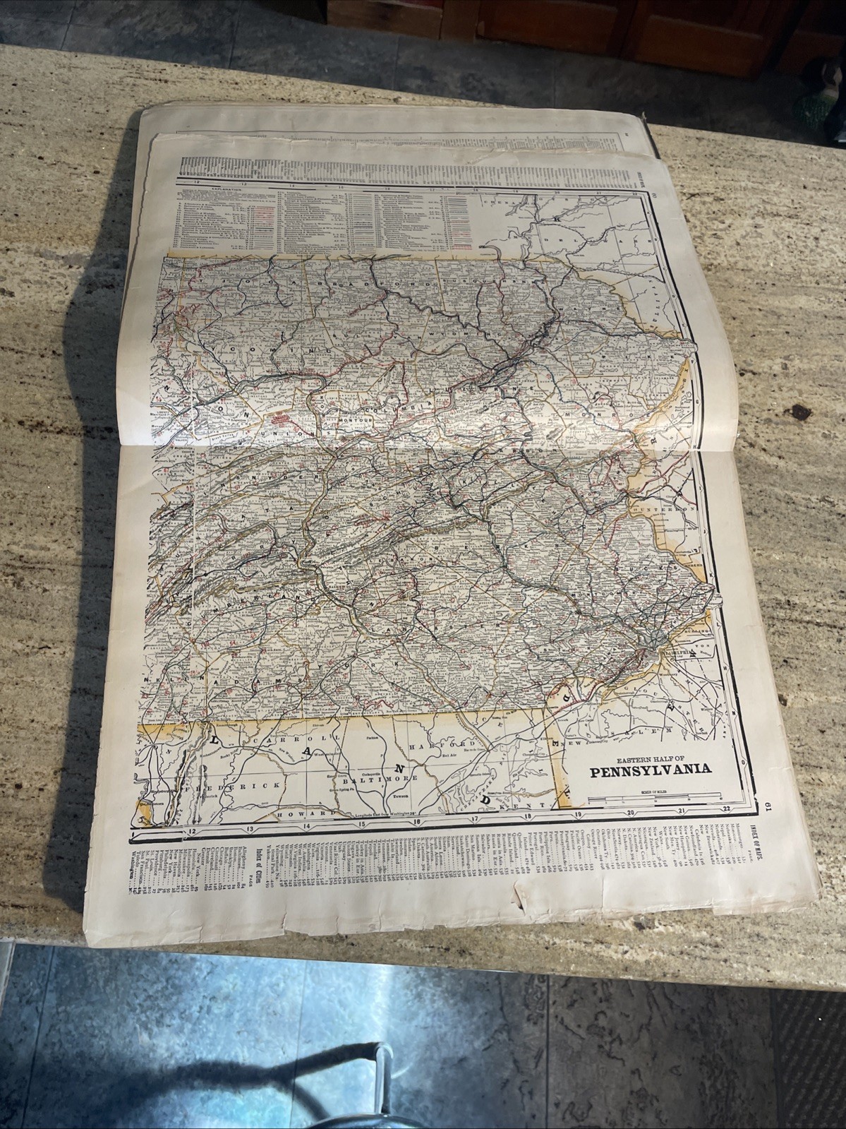 1902 Cram’s Standard American Railway System Atlas of the World Maps Railroad