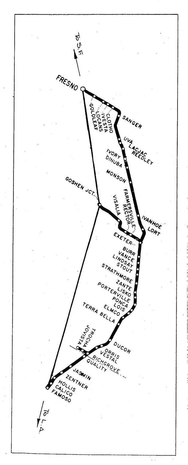 Southern Pacific RR 73 Exeter Branch Fresno-Goshen Jct + SPINS PDF pages on DVD