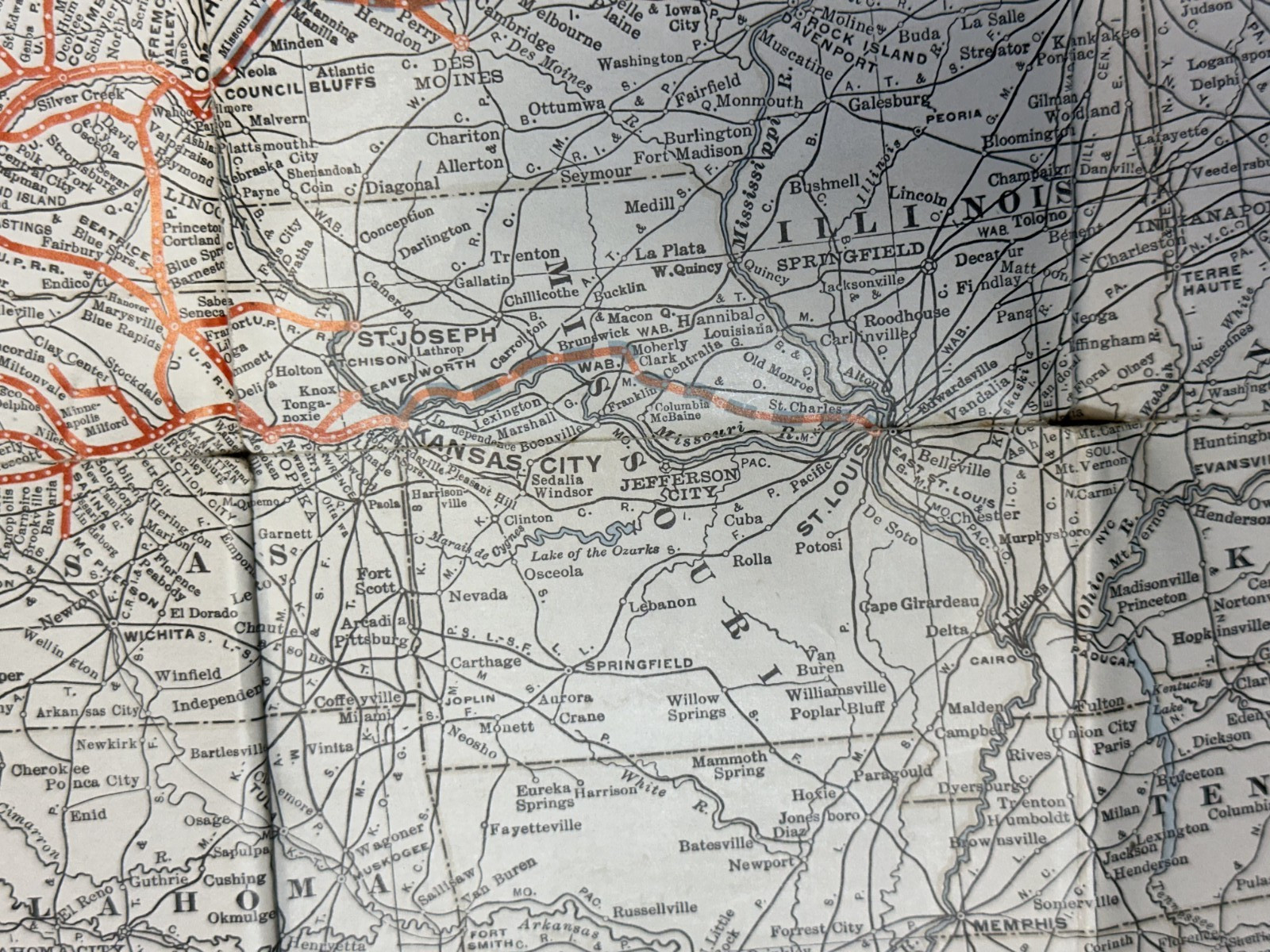 1956 UNION PACIFIC RAILROAD United States MAP Brochure