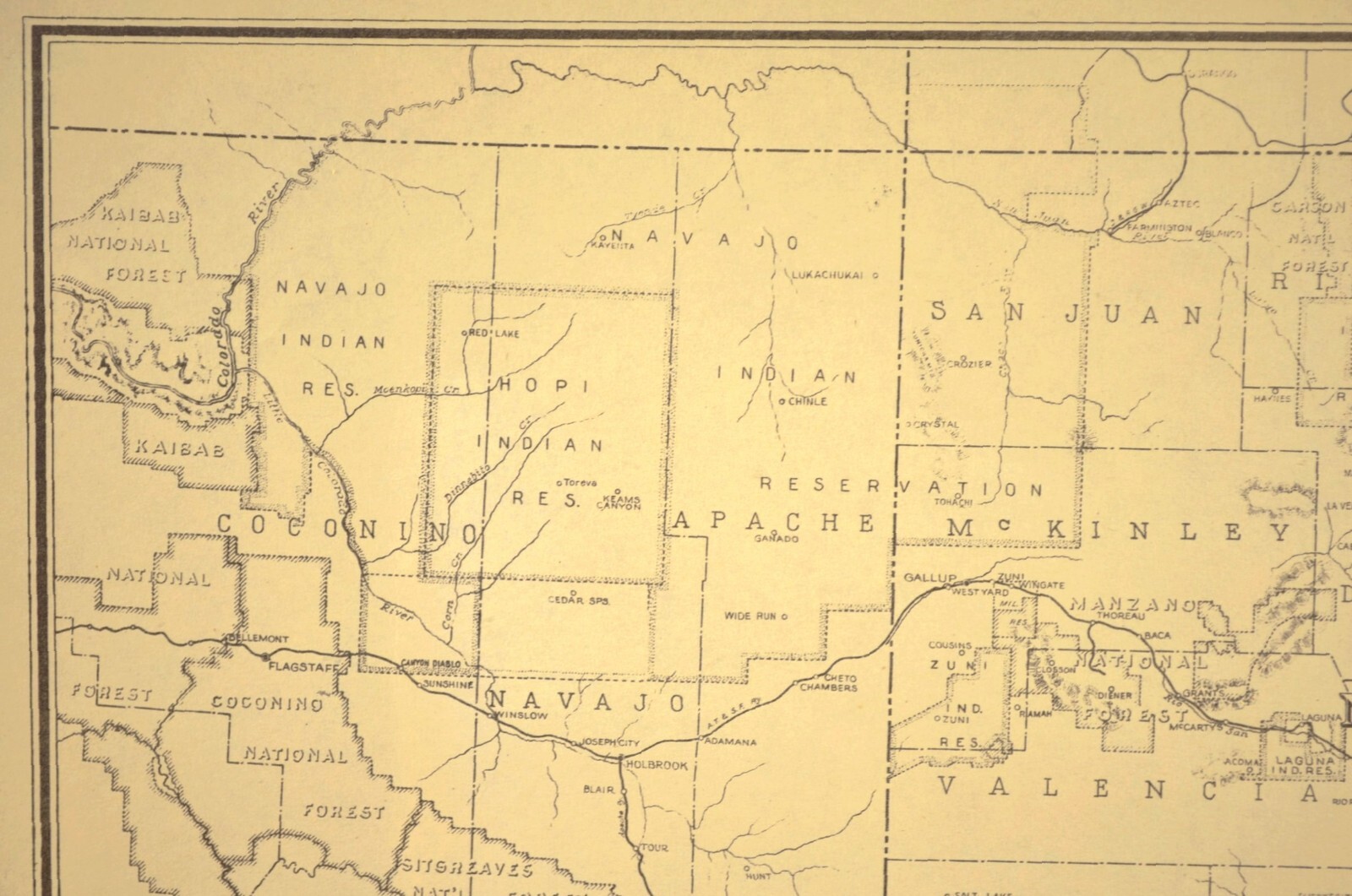 SOUTHERN PACIFIC Railroad Map Rio Grande Division Denver & Rio Grande Western RR