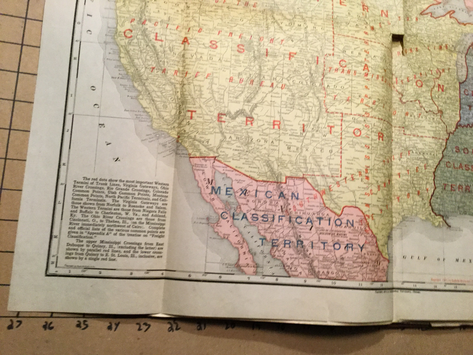 Vintage Map #1 — RAILWAY — 1913 — US TERRITORIES — 21 X 27″