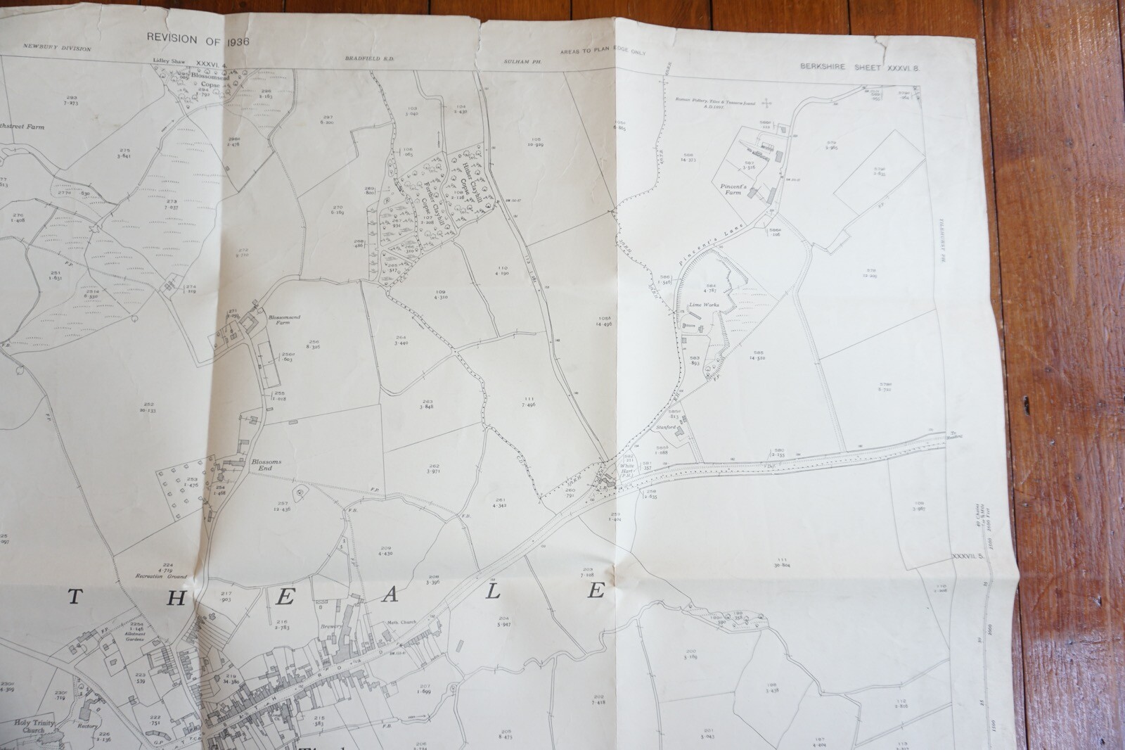 1938 Theale Berkshire GWR Great Western Railway OS Railway Map
