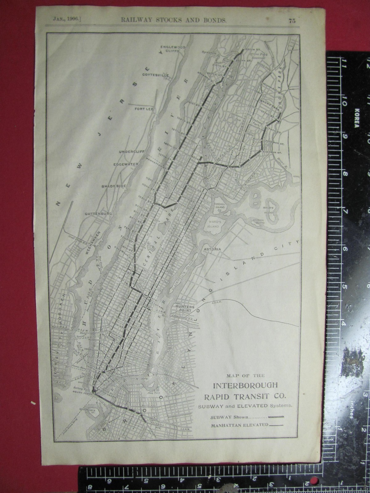 RARE ORIGINAL 1906 ILLINOIS IOWA & MINNESOTA RAILROAD SYSTEM MAP w/ STATIONS
