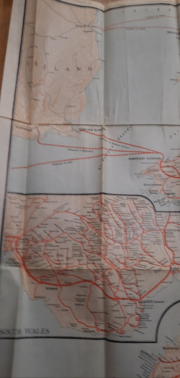 1920s Great Western Railway Map GWR