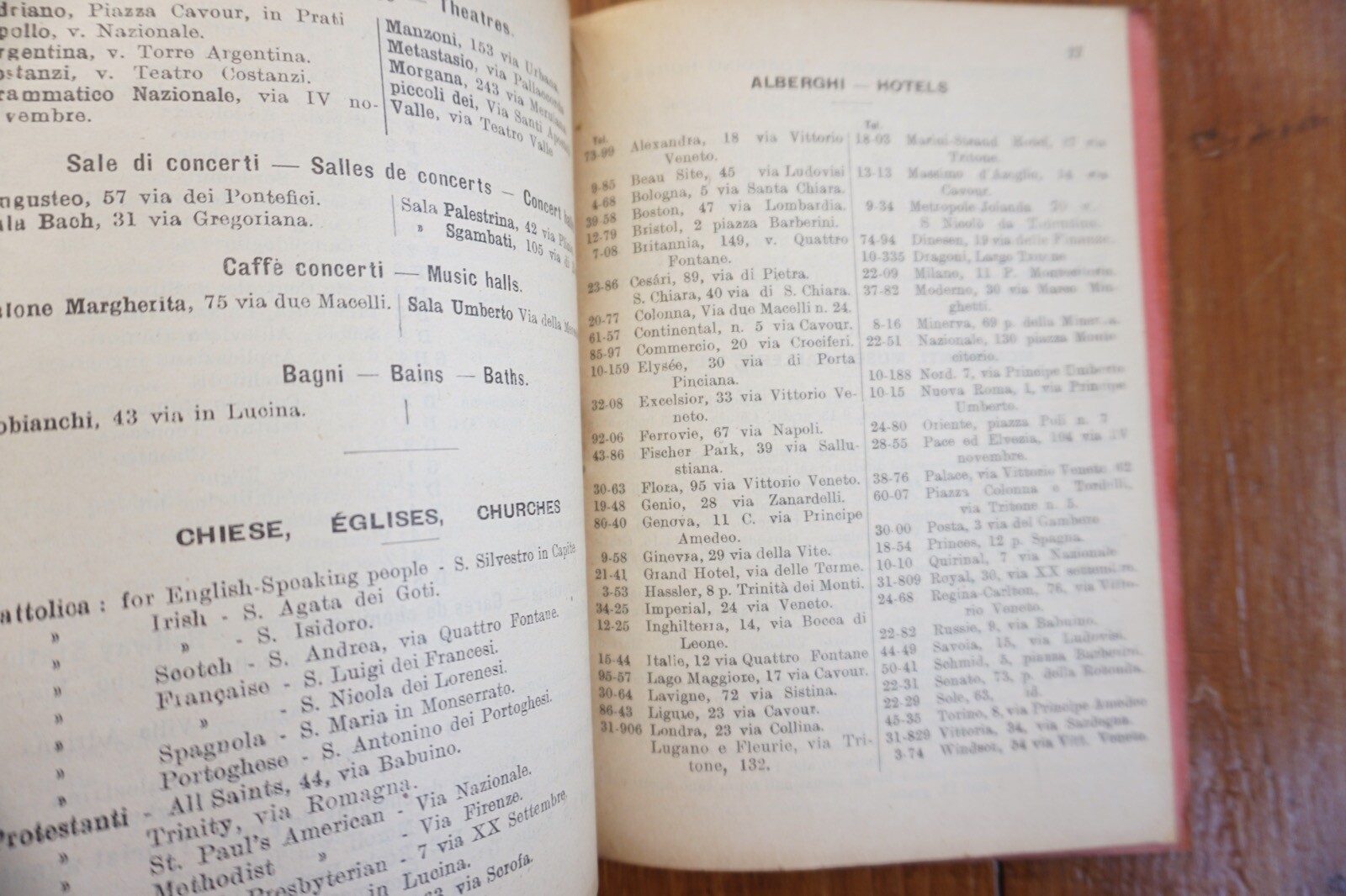 1925 Roma Rome Italy Railway City Map