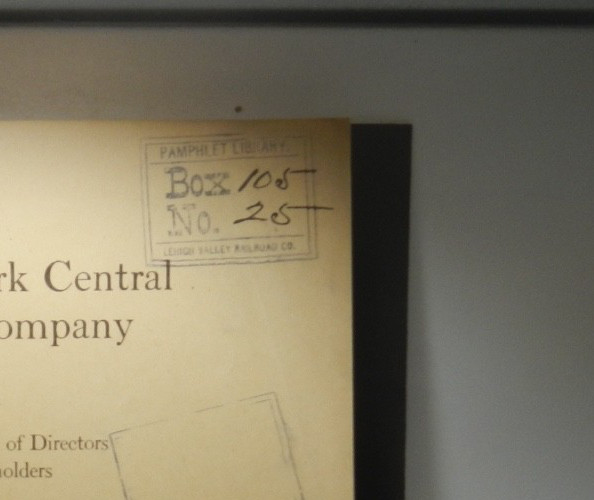 Vintage Map New York Central Railroad Co 1922 Stockholders Report Rare Lehigh RR