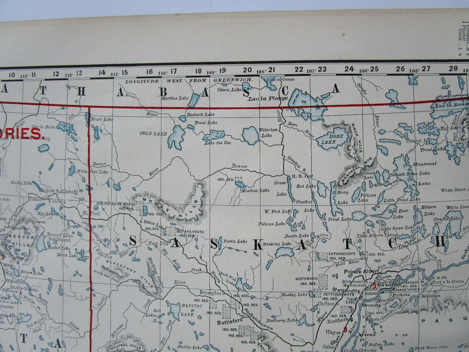 Lg 1901 CANADA NORTHWEST TERRITORIES RAILROAD Map McN Business ST MARYS RIVER RR