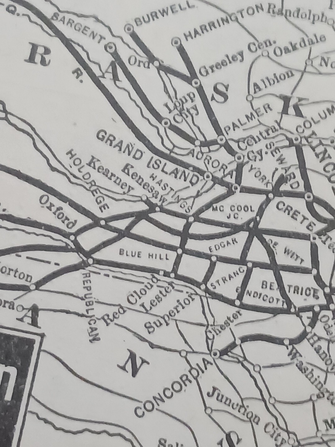 1905 RAILROAD Map BURLINGTON ROUTE Chicago Burlington & QUINCY Railway All Lines