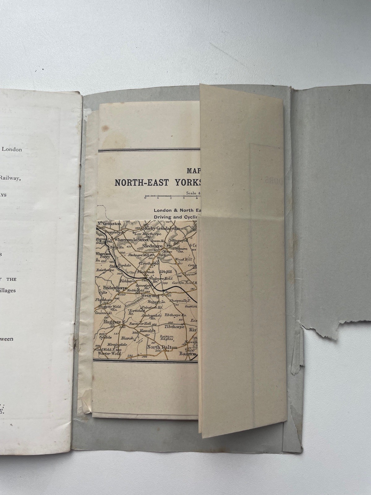 1920s LNER Holiday Series guide to York and the Dales and Moor – book and map