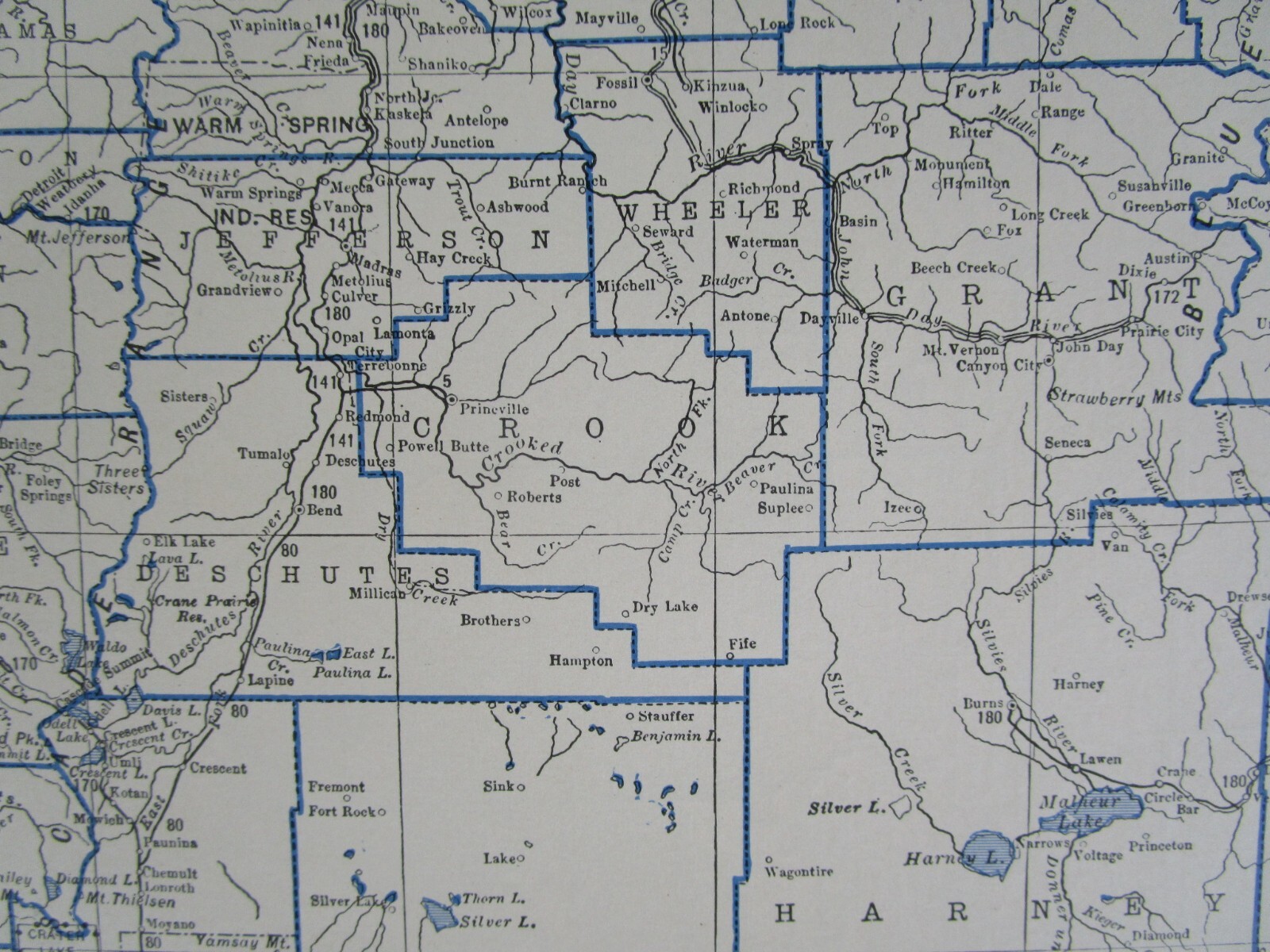 OR 1931 OREGON RAILROAD Map. VALLEY & SILETZ RR, CARLTON & COAST RR, UP, SP
