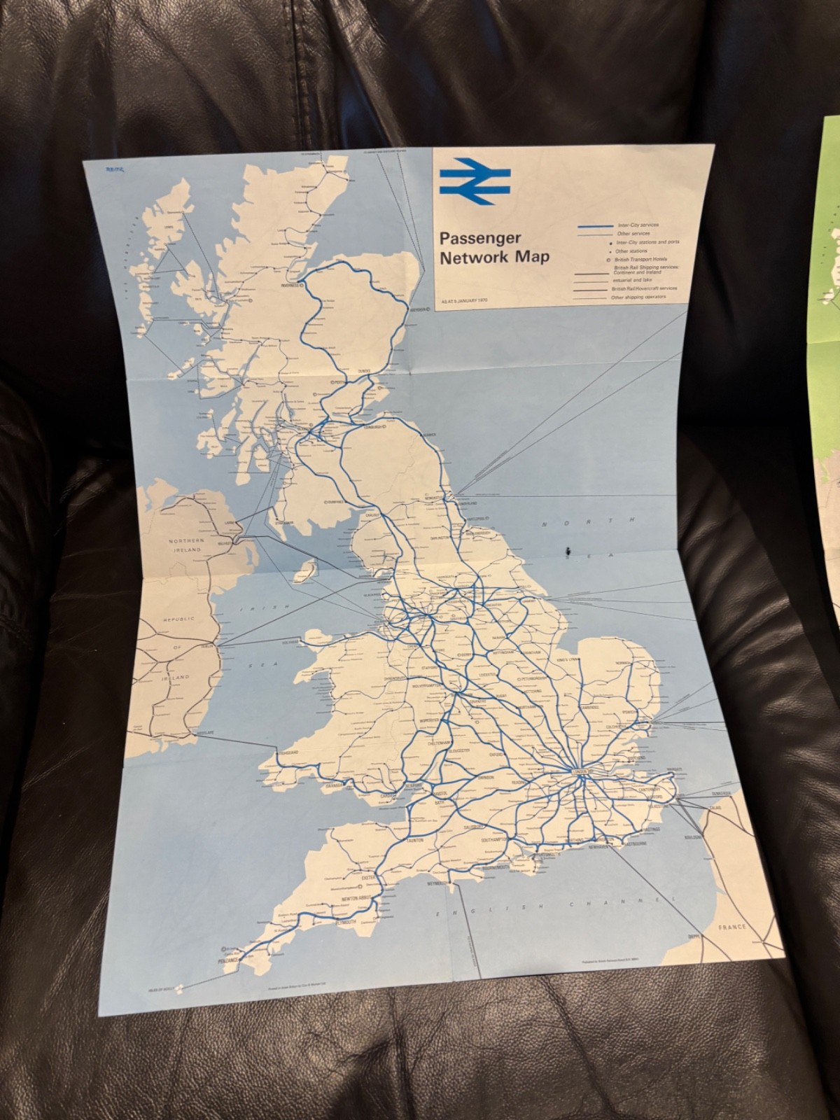 3 x British Rail Passenger Network Railway Map 1970/71/73 Vintage Railwayana