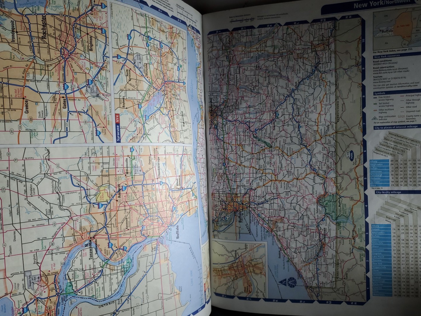 Rand McNally Road Atlas Large Scale 2005 USA Maps 32% Bigger 4800 Updates