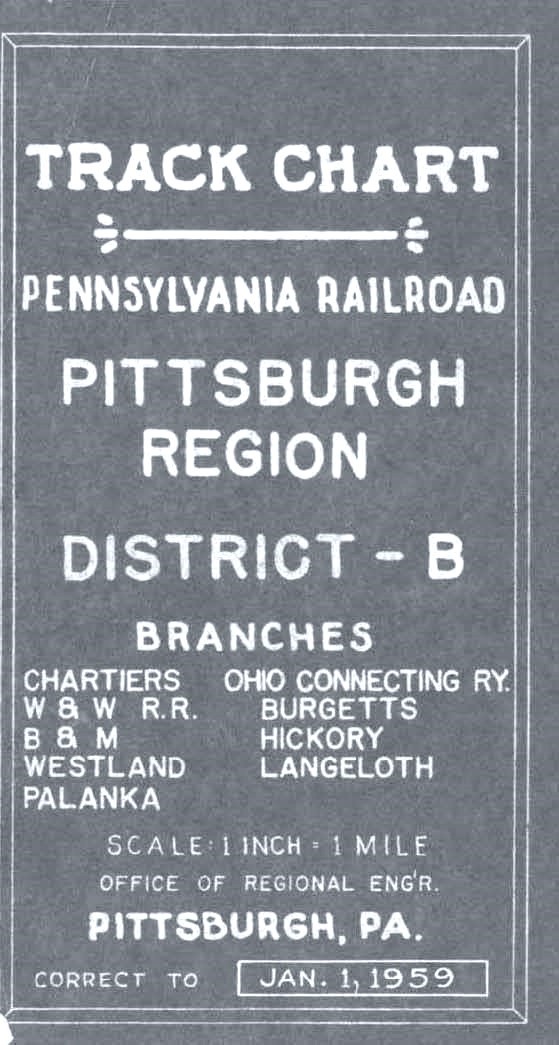Pennsylvania RR 1959 Pittsburgh Div. District “B” Branches PDF Pages on DVD