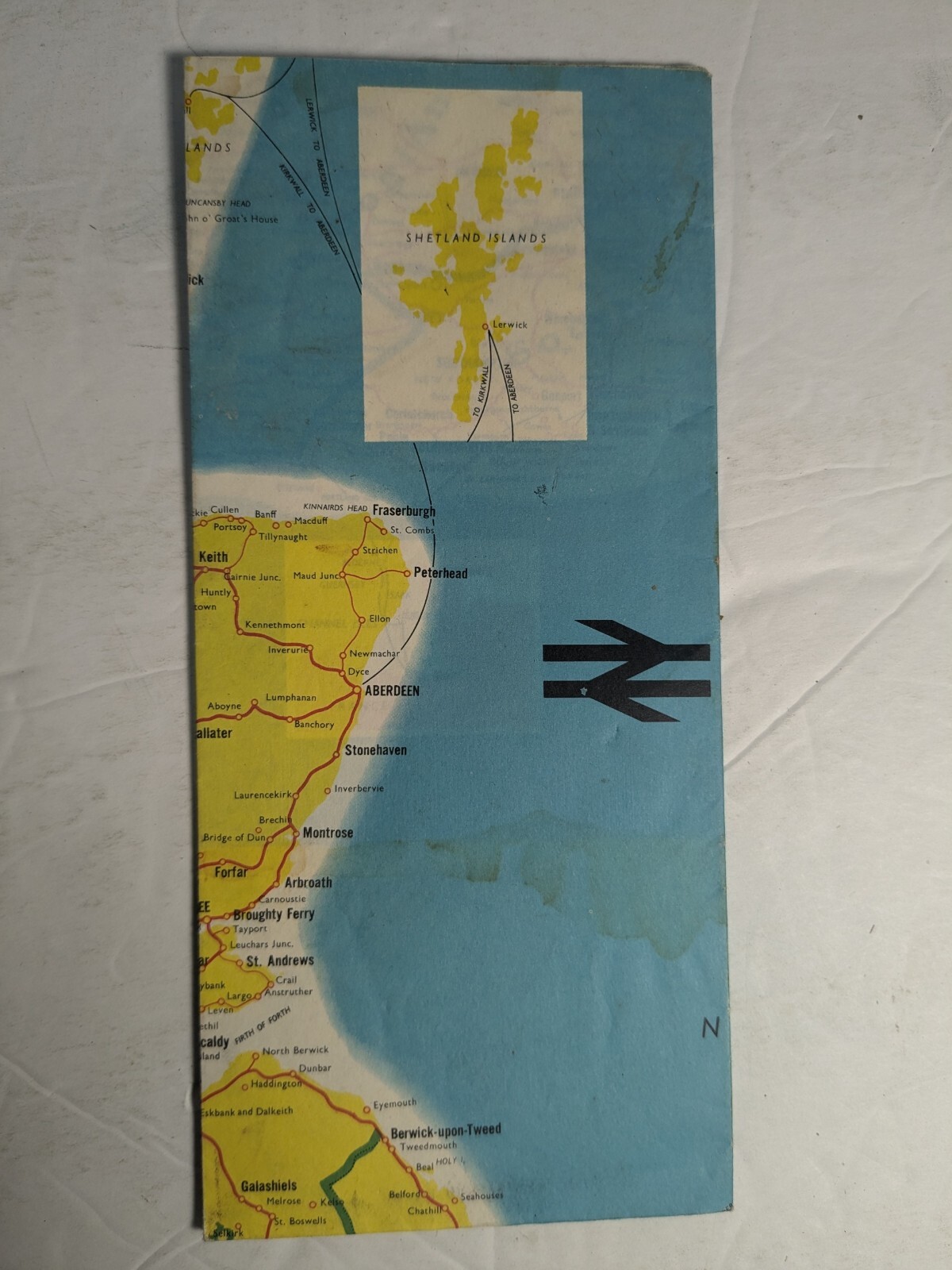 January 1965 British Rail Map Poster Railway Railroad