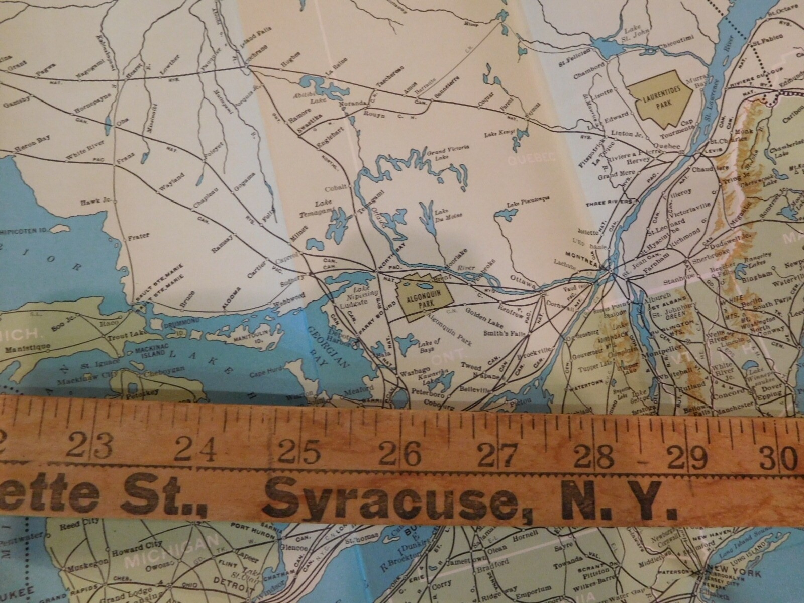 Map Burlington Route Vacation Map Guide to America’s favorite vacationlands 1963