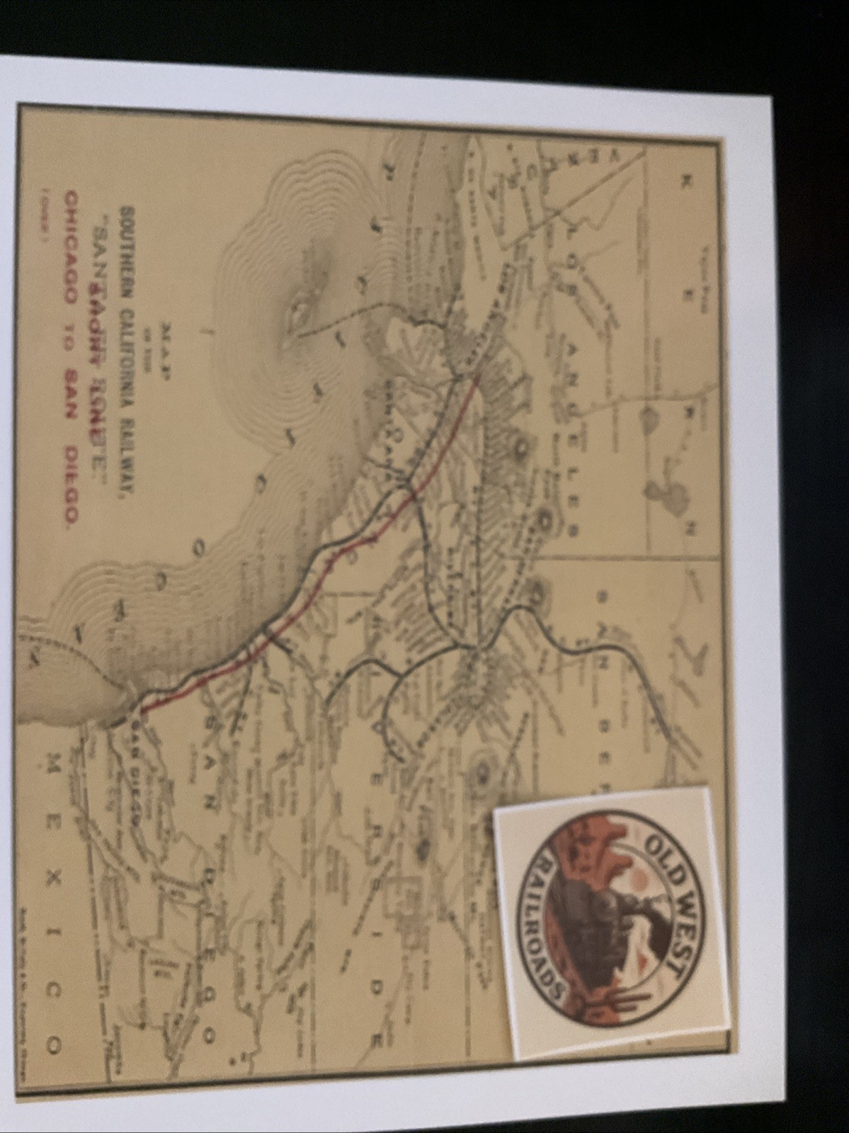 Southern California Railway Santa Fe Route Route Map