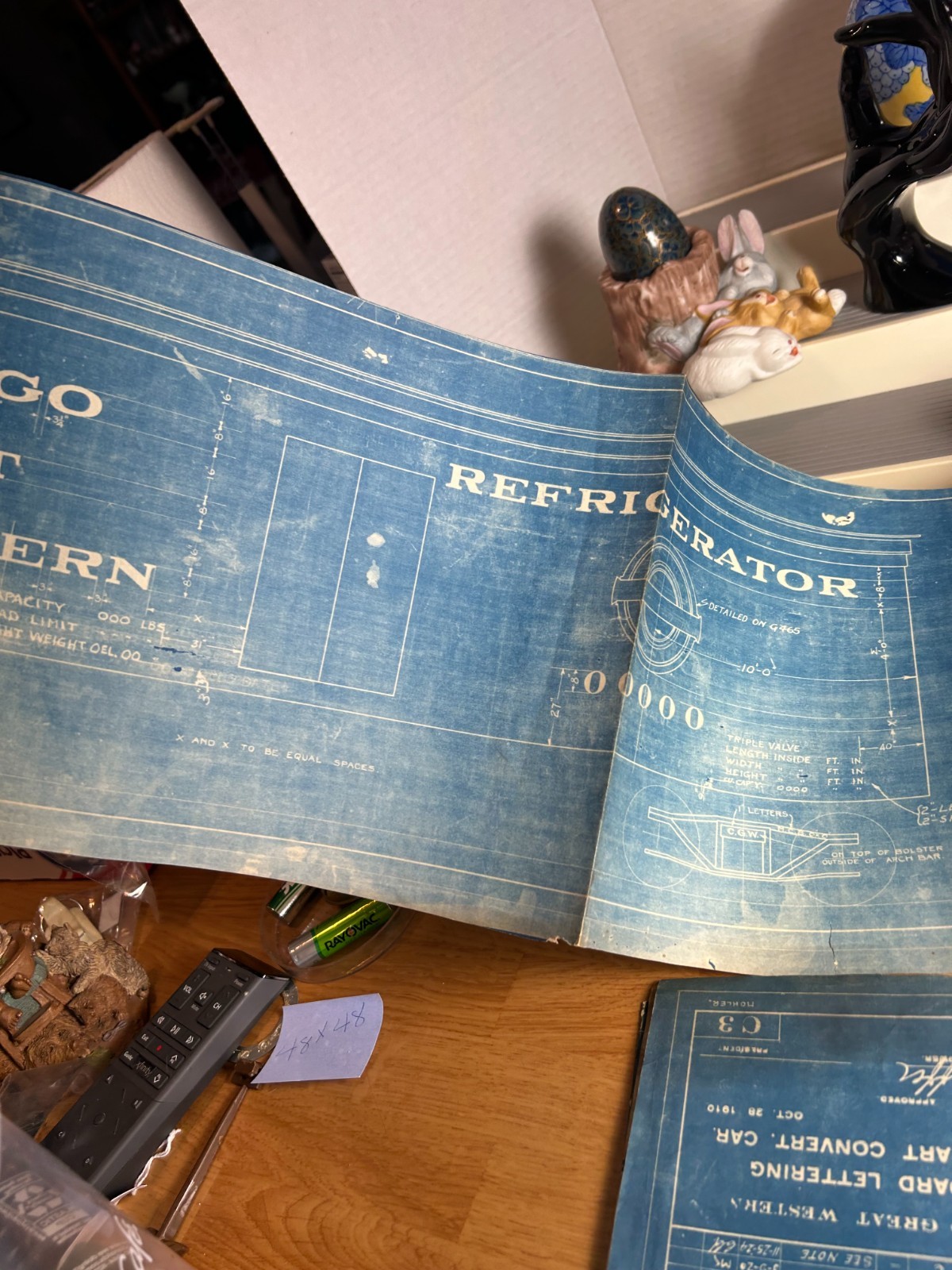 CHICAGO GREAT WESTERN RAILROAD LOCOMOTIVE LETTERING ORIG 1910 BLUEPRINT DATA