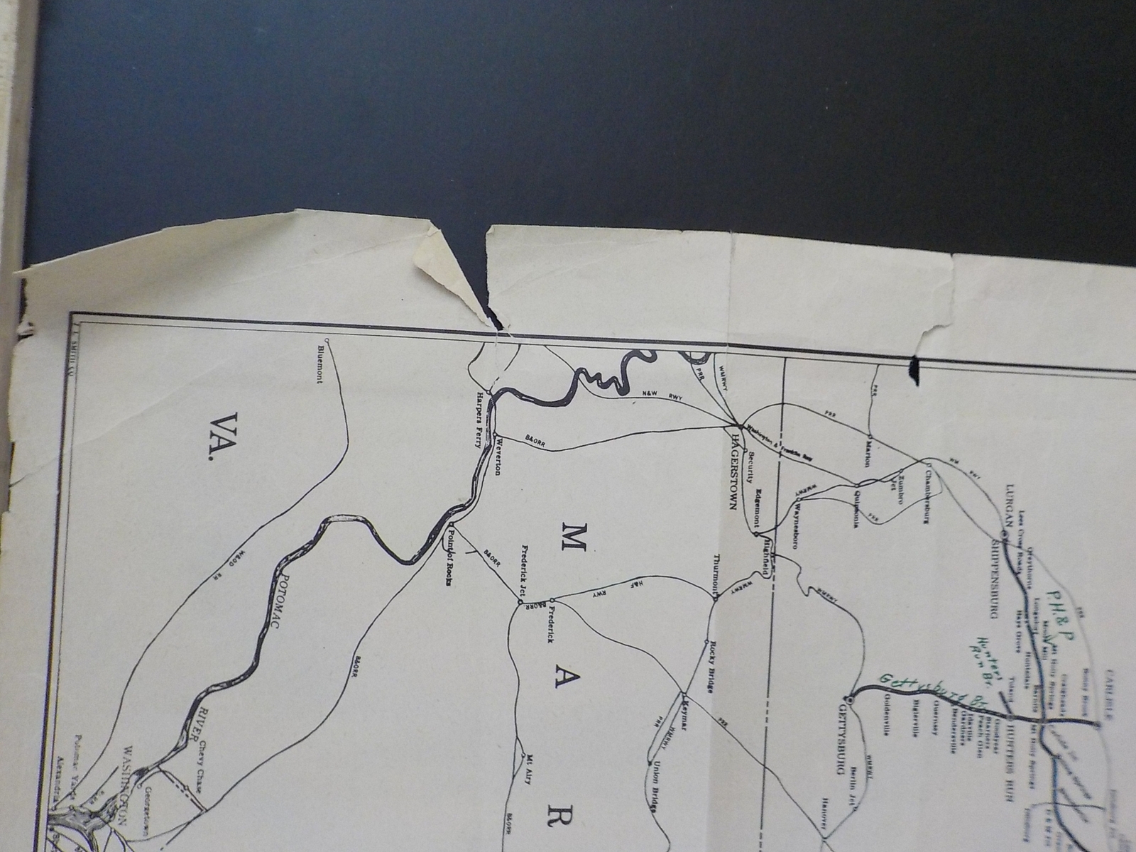 Map Reading Company System 1951 Folded fragile