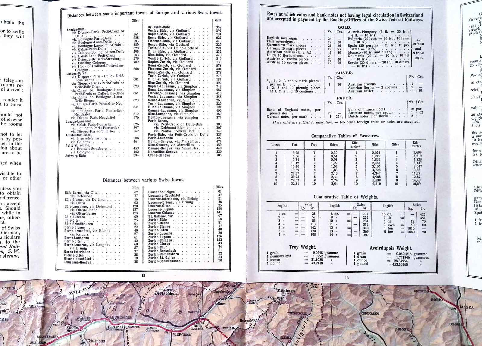 Original 1913 Swiss Federal Railways Tourist Map Of Switzerland Golden Age Rail