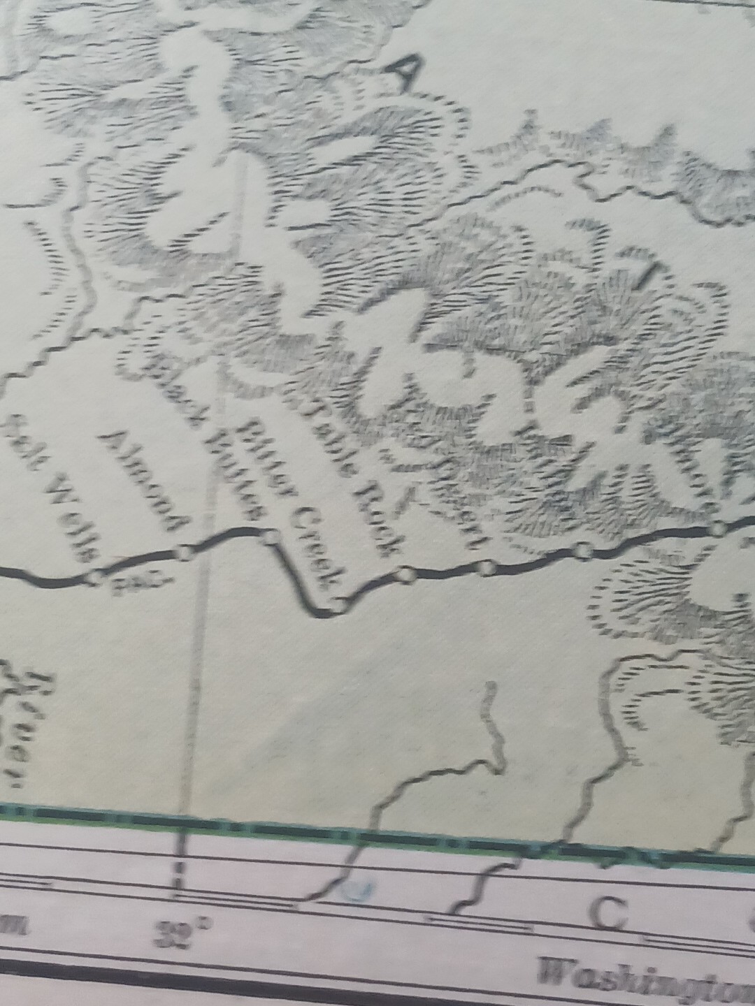 ~1904 Railroad Map MONTANA IDAHO WYOMING All railway Routes Depots 11×9″ vintage